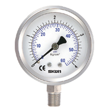 直立式全不銹鋼壓力表